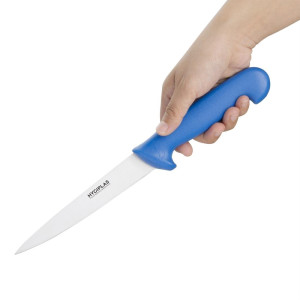 Cuchillo de filete azul hoja de 15 cm - Hygiplas - Fourniresto