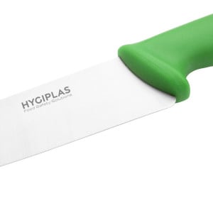 Cuchillo de Cocinero Verde Hoja 21,5 cm - Hygiplas - Fourniresto