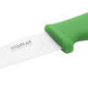 Cuchillo para verduras de hoja dentada verde de 10 cm - Hygiplas - Fourniresto