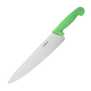 Cuchillo de Cocinero Verde Hoja 25,5 cm - Hygiplas - Fourniresto