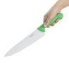 Cuchillo de Cocinero Verde Hoja 25,5 cm - Hygiplas - Fourniresto