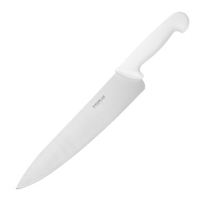 Couteau De Cuisinier Blanc Lame 25,5 Cm - Hygiplas - Fourniresto