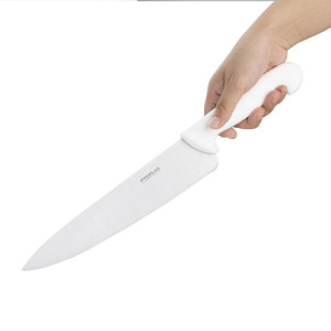 Cuchillo de Cocinero Blanco Hoja 25,5 cm - Hygiplas - Fourniresto