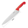 Cuchillo de Cocinero Rojo Hoja 25,5 cm - Hygiplas - Fourniresto