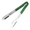 Pince De Service Verte En Inox 300 Mm - Vogue - Fourniresto