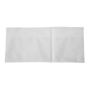 Servilletas Blancas de una sola capa 1 pliegue 90 x 120 mm - Lote de 6000 - FourniResto - Fourniresto