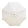 Parasol Crème Rond Ø 2,5 M - Bolero - Fourniresto