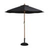 Parasol Noir Rond Ø 2,5 M - Bolero - Fourniresto