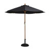 Parasol Negro Redondo Ø 2,5 M - Bolero - Fourniresto