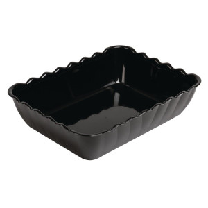 Ensaladera negra de SAN de 4,25 L 335 x 255 mm - Olympia KRISTALLON - Fourniresto