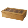 Caja de té de 335 x 200 mm de hevea - Olympia - Fourniresto