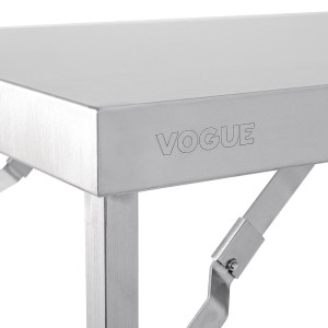 Gran mesa plegable de acero inoxidable 1800 mm - Vogue - Fourniresto