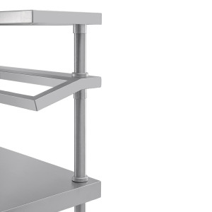 Stainless Steel Preparation Table With GN 1200 X 600 Mm Tray Support - Vogue - Fourniresto