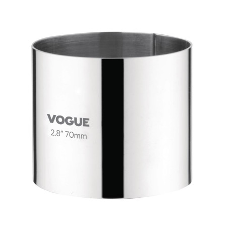 Círculo de mousse de acero inoxidable Ø 70 mm H 60 mm - Vogue - Fourniresto