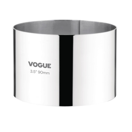 Círculo de mousse de acero inoxidable Ø 90 mm H 60 mm - Vogue - Fourniresto