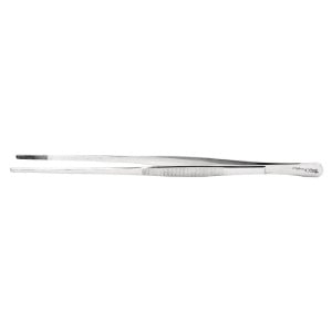 Stainless Steel Tongs with Rounded Tips 300 mm - FourniResto - Fourniresto