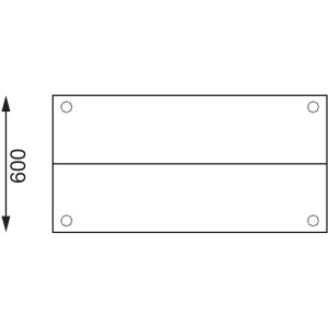 Mesa de acero inoxidable con 2 estantes superiores 1200 x 600 mm - Vogue - Fourniresto