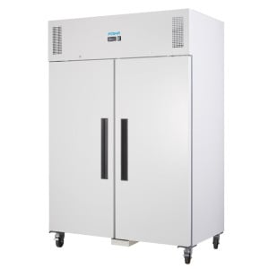 Armario refrigerado positivo blanco GN 2/1 de doble puerta 1200 L - Polar - Fourniresto