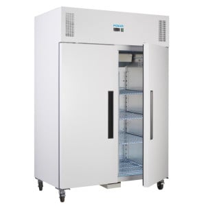 Armario refrigerado positivo blanco GN 2/1 de doble puerta 1200 L - Polar - Fourniresto