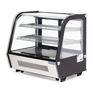 Vitrina refrigerada de mostrador negra 120 L - Polar - Fourniresto