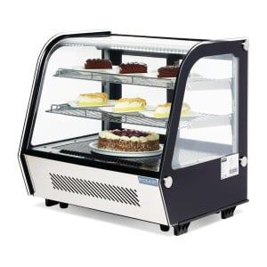 Vitrina refrigerada de mostrador negra 120 L - Polar - Fourniresto