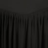 Nappe Et Juponnage Rectangulaires Noirs Froncés 750 X 1820 Mm - FourniResto - Fourniresto