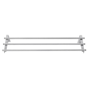 Estantería de pared tubular de acero inoxidable - 1200 x 300 mm - Vogue - Fourniresto