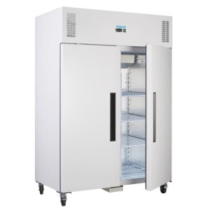 Armario refrigerado negativo blanco GN 2/1 de doble puerta 1200 L - Polar - Fourniresto