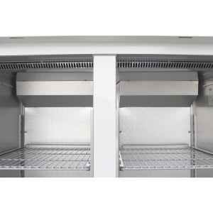 Armario refrigerado negativo blanco GN 2/1 de doble puerta 1200 L - Polar - Fourniresto