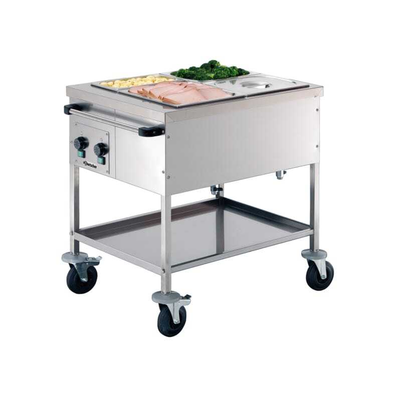 Bain-Marie Trolley - 2 GN 1/1