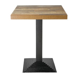 Pie de mesa cuadrado efecto escalera de hierro fundido 425 x 720 mm - Bolero - Fourniresto