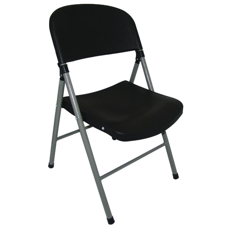 Silla plegable negra y gris - Lote de 2 - Bolero - Fourniresto