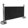 Black Canvas Barrier With Fixings - Bolero - Fourniresto