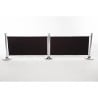 Black Canvas Barrier with Bars and Fixings - Bolero - Fourniresto