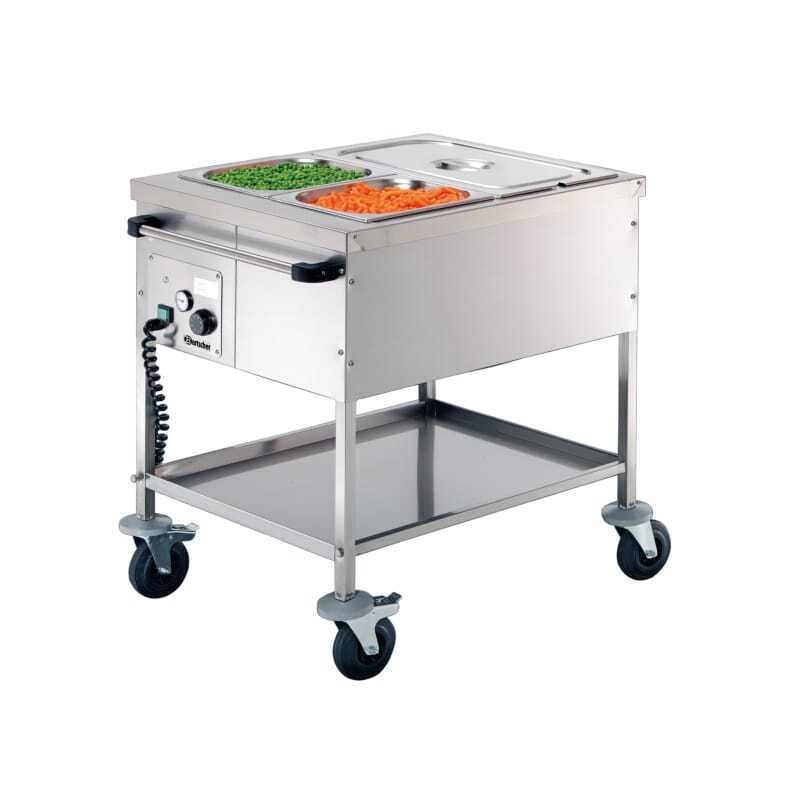 Waterless Bain-Marie Trolley - 2 GN 1/1