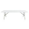 Mesa plegable central blanca 2430 mm - Bolero - Fourniresto