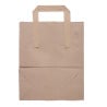 Bolsa de papel reciclable marrón 255 x 215 mm - Lote de 250 - Fiesta Green - Fourniresto