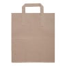 Gran bolsa de papel reciclable marrón 305 x 254 mm - Lote de 250 - Fiesta Green - Fourniresto