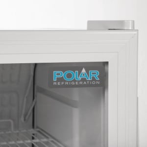 Vitrina refrigerada de mostrador blanca 1 puerta 88 L - Polar - Fourniresto