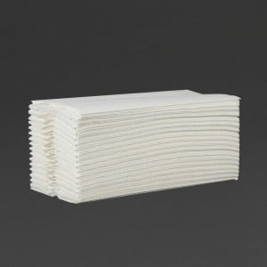 Toallas de Mano Plegado en C 2 Capas 160 Hojas - Lote de 15 - Jantex - Fourniresto
