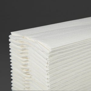 Toallas de Mano Plegado en C 2 Capas 160 Hojas - Lote de 15 - Jantex - Fourniresto