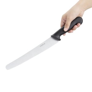 Cuchillo de repostería negro de 25 cm - Hygiplas - Fourniresto