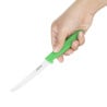 Cuchillo para tomates de hoja dentada verde de 10 cm - Hygiplas - Fourniresto