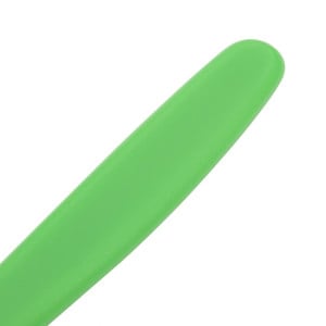 Cuchillo para tomates de hoja dentada verde de 10 cm - Hygiplas - Fourniresto