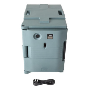 Contenedor de alimentos isotérmico calentador azul pizarra 52 L - Cambro - Fourniresto