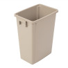 Contenedor de reciclaje beige de polipropileno de 56 L - Jantex - Fourniresto