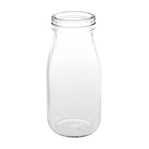 Mini Bouteille de Lait en Verre 200 ml - Lot de 12 - Olympia - Fourniresto