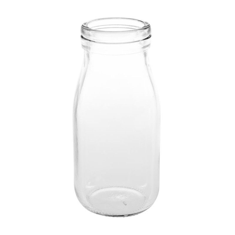 Mini Botella de Leche de Vidrio 200 ml - Lote de 12 - Olympia - Fourniresto