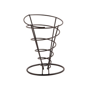 Soporte Cónico Negro para Patatas Fritas Ø 115 mm - Olympia - Fourniresto