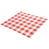 Greaseproof Paper Vichy Red 250 x 250 mm - Pack of 200 - FourniResto - Fourniresto